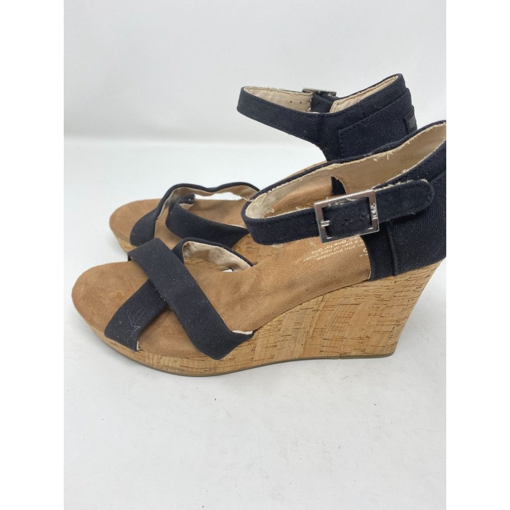 Toms platform Cork Wedge Sandal